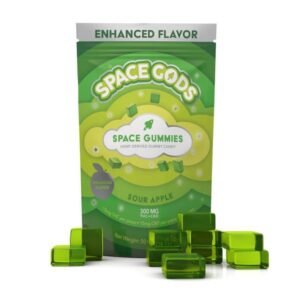 Space Gods Gummies Sour Apple – Regular Dose